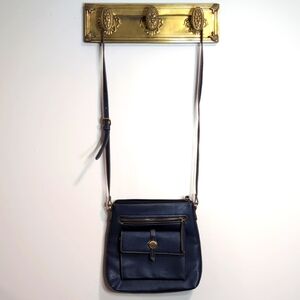 St Johns Bay Navy Faux Leather Crossbody Bag.